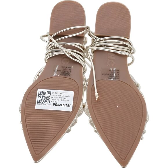INC International Concepts Kharmaa Gold Strappy Pointed Sandals Women's US 8M - Picture 6 of 6